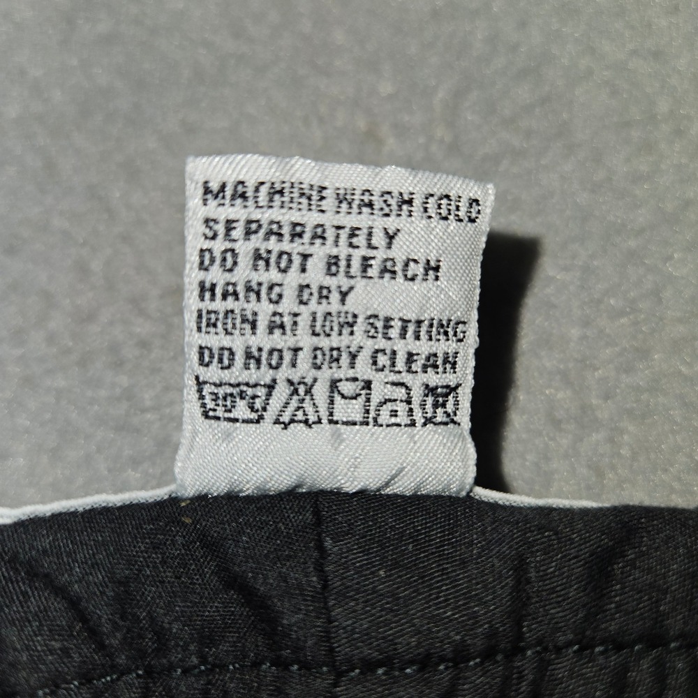 Armani Exchange VTG Y2K Utility Capri Pants Black Cotton Sz 4 - Picture 4 of 5
